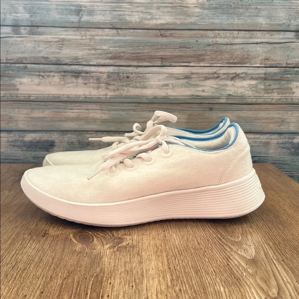 Allbirds Women's Wool Runner Go Cream Sneakers Size 10 - Picture 4 of 14